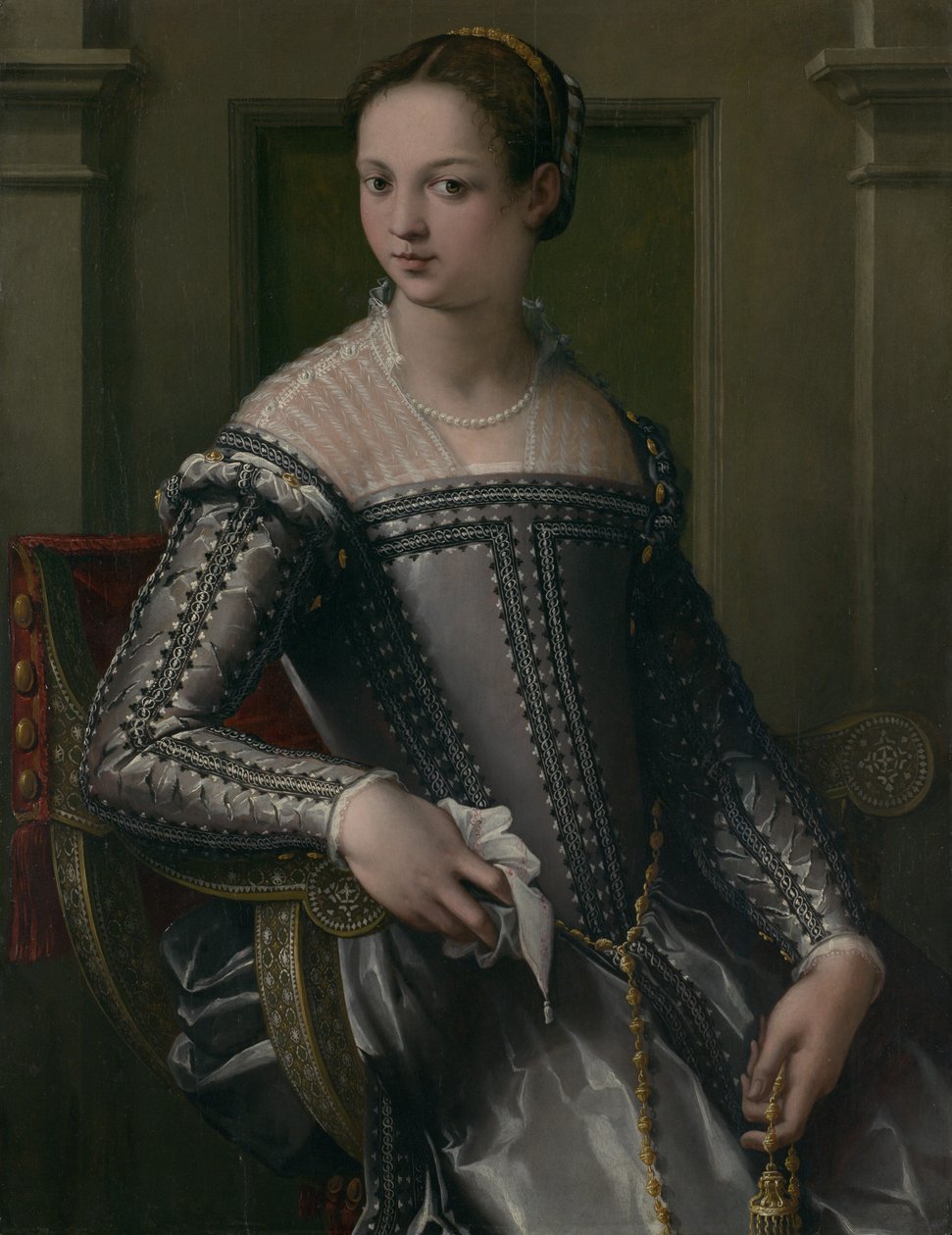 Naisen muotokuva, 1500-luvun puoliväli. tekijältä Jacopo Zucchi