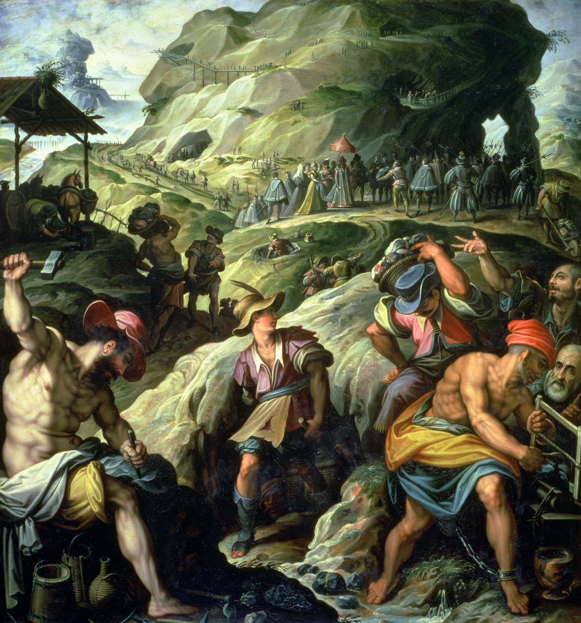 Kaivos, 1572 tekijältä Jacopo Zucchi