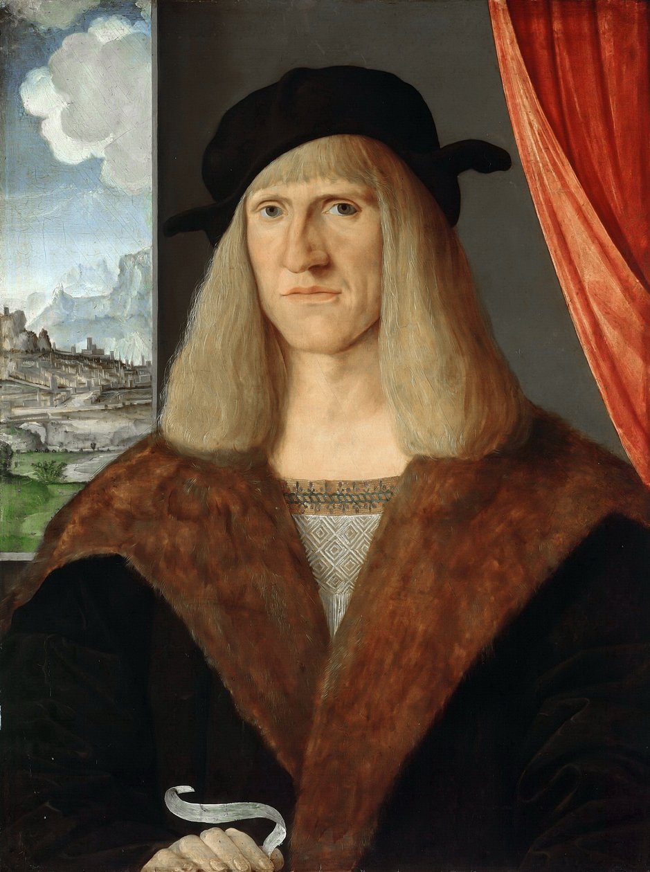 Saksa: Bildnis eines Deutschen / Nacktes Liebespaar Portrait of a German (Saksalaisen muotokuva) tekijältä Jacopo de
