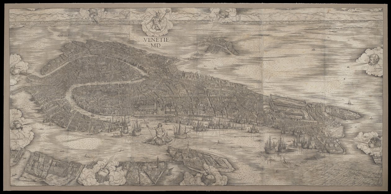 Näkymä Venetsiaan, 1500 tekijältä Jacopo de Barbari