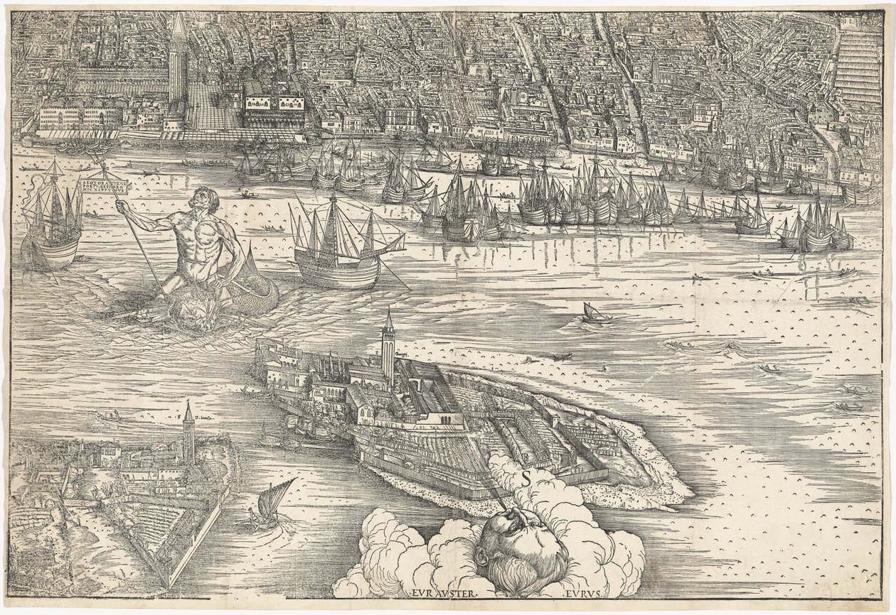 Näkymä Venetsiaan [alempi keskikortteli], 1500. tekijältä Jacopo de Barbari