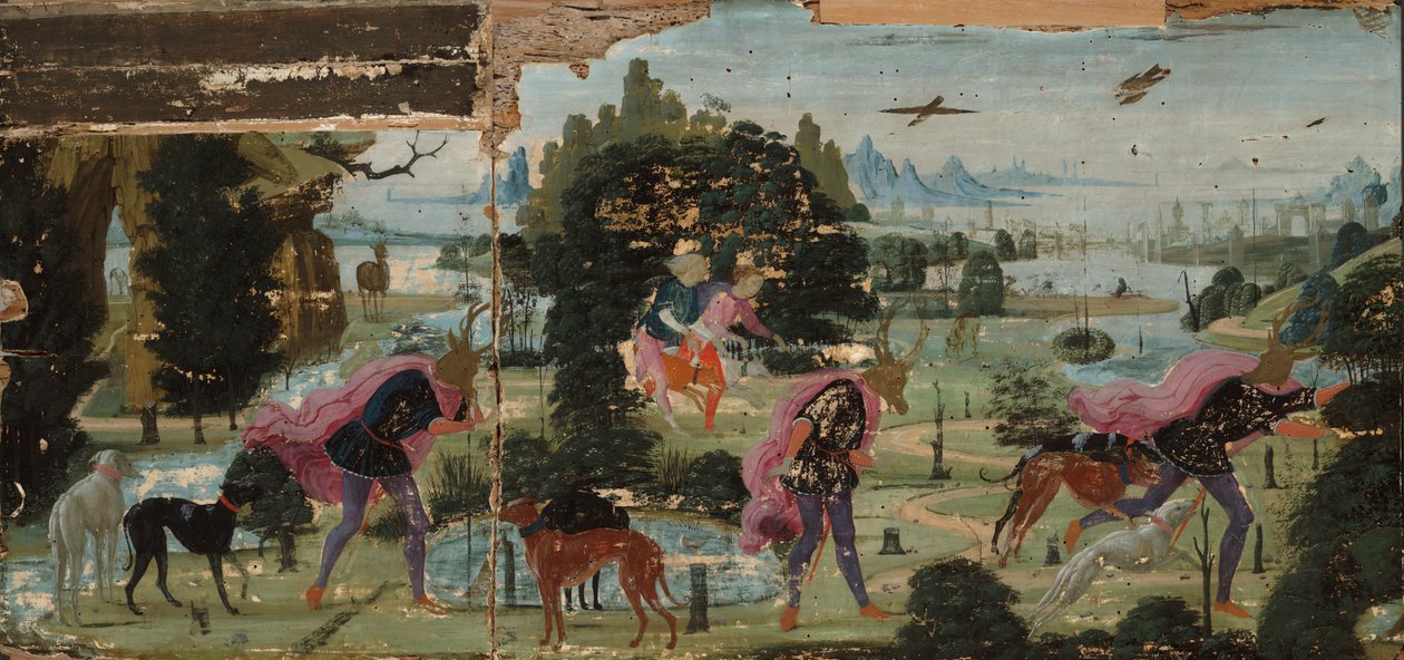 Actaeon muuttui polttareksi tekijältä Jacopo del Sellaio