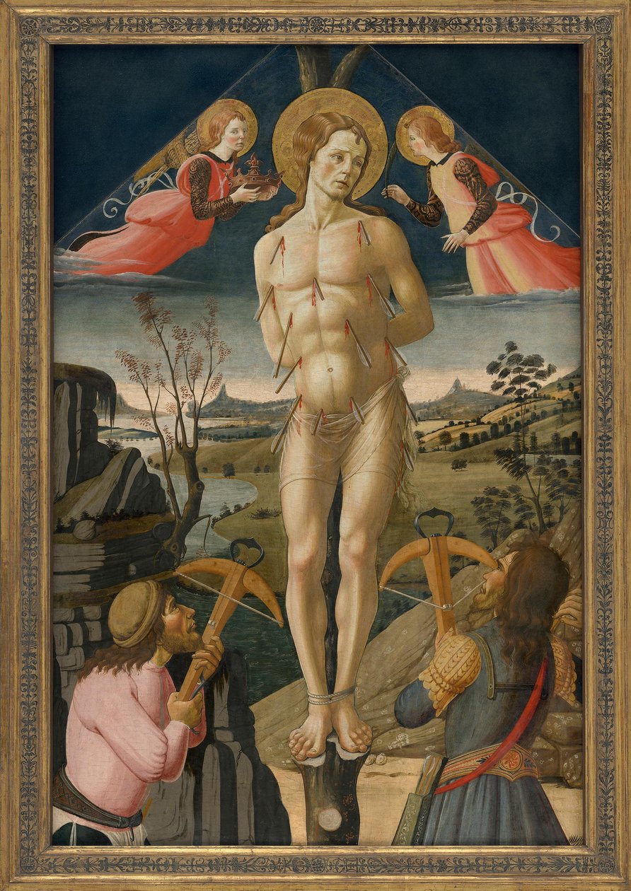 Pyhän Sebastianin marttyyri tekijältä Jacopo del Sellaio