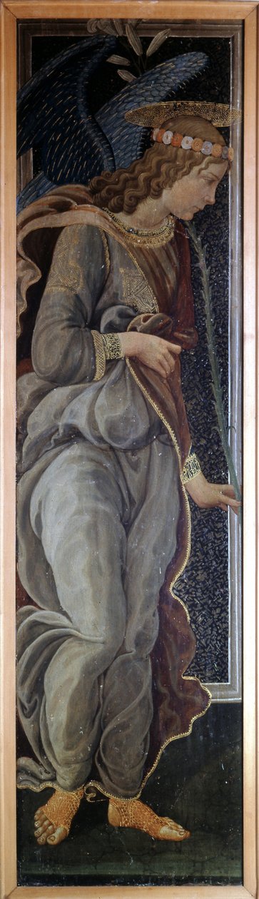 Prédelle of the Annunciation edustaa enkeliä tekijältä Jacopo del Sellaio