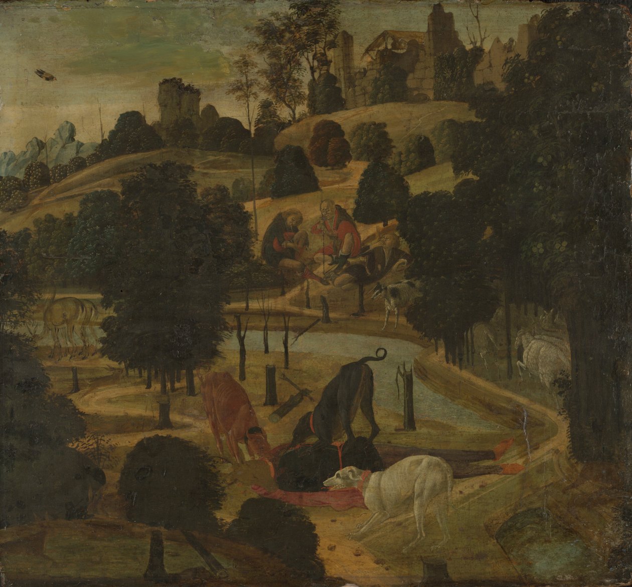 Actaeonin kuolema tekijältä Jacopo del Sellaio