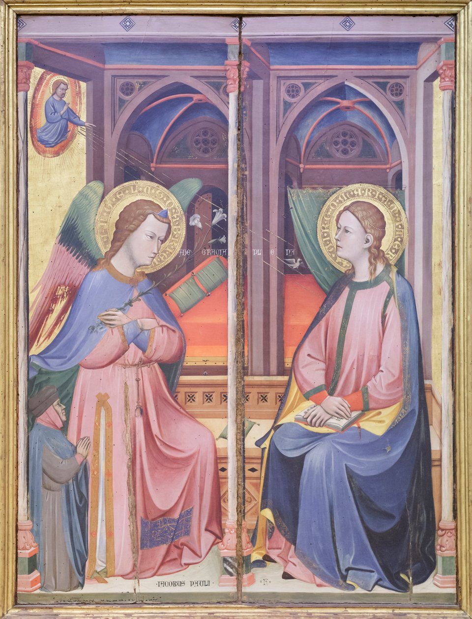 Ilmestyskirkko, noin 1390 (tempera paneelille). tekijältä Jacopo di Paolo