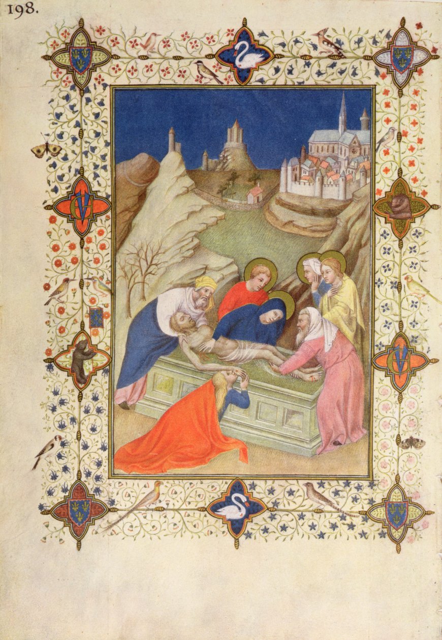 MS 66060-66061 Ristintunnit: Compline, The Tombment tekijältä Jacquemart de Hesdin
