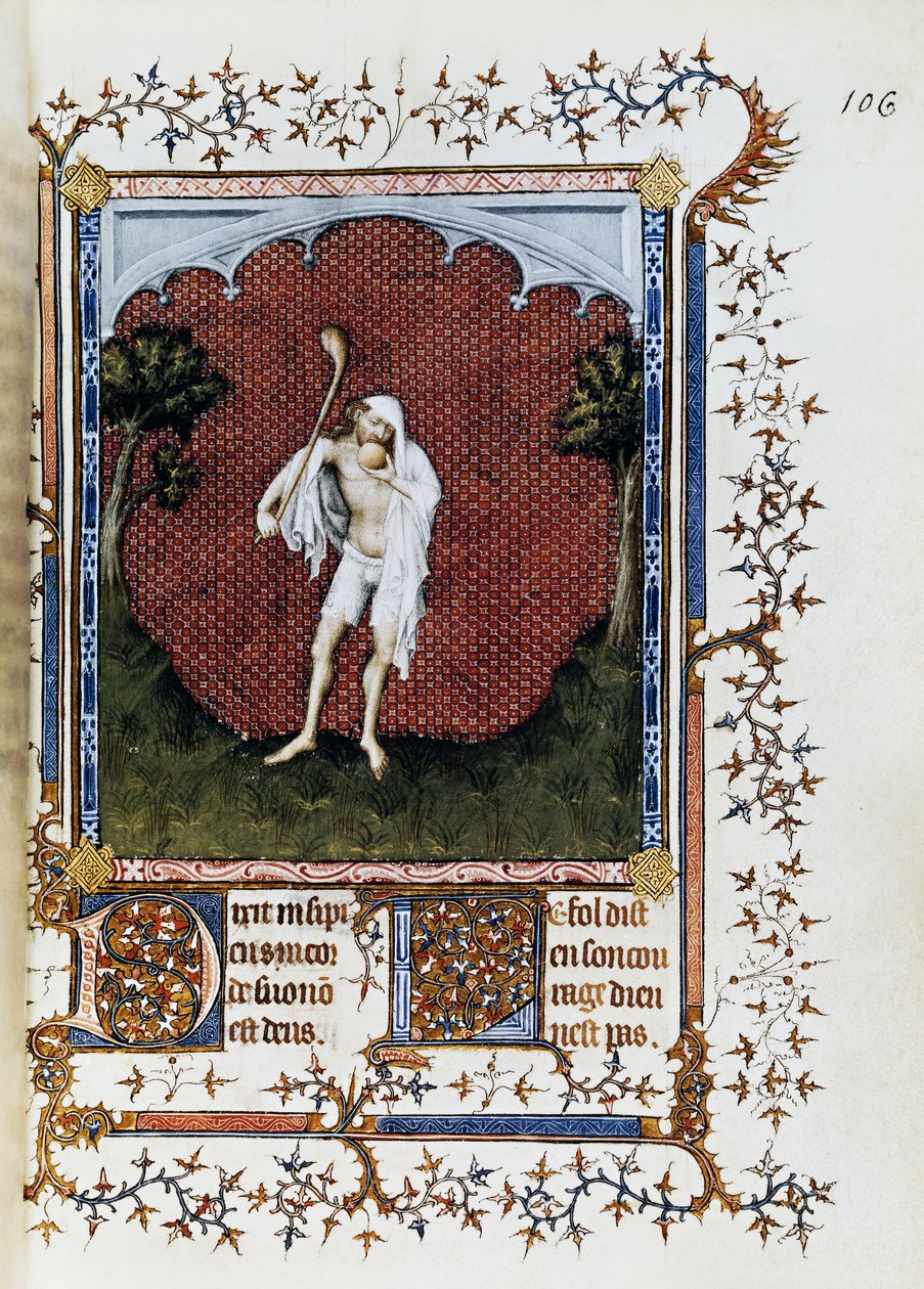 As multidões, miniatura de Jacquemart de Hesdin (1348-1413) de Petites Heures de Jean de France, duque de Berry, ca 1386 finlandês tekijältä Jacquemart de Hesdin