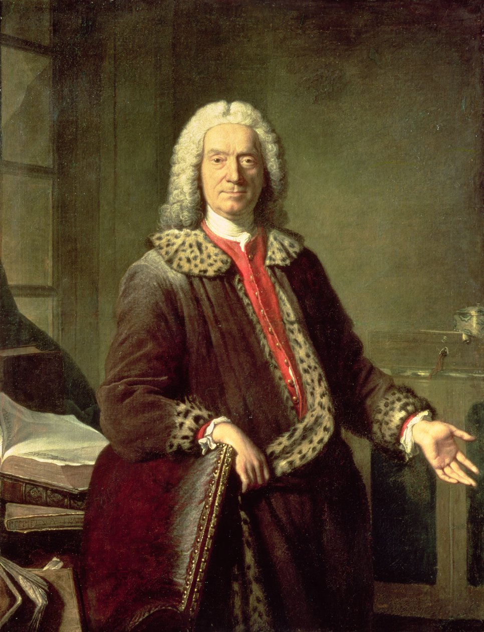Prosper Jolyot de Crebillonin (1679-1762) muotokuva, 1746 tekijältä Jacques Andre Joseph Camelot Aved