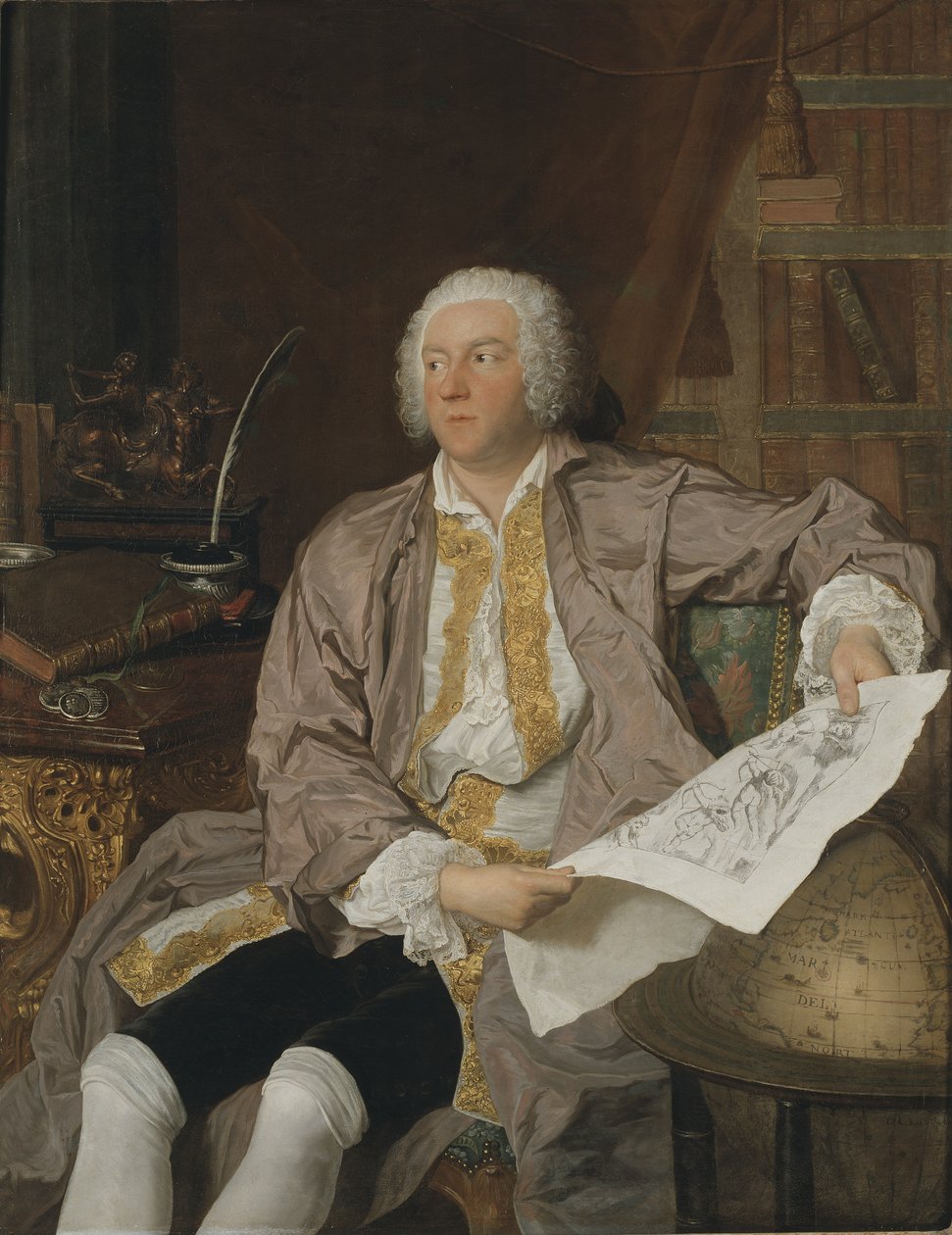 Kreivi Carl Gustaf Tessin (1695-1770) tekijältä Jacques Andre Joseph Camelot Aved