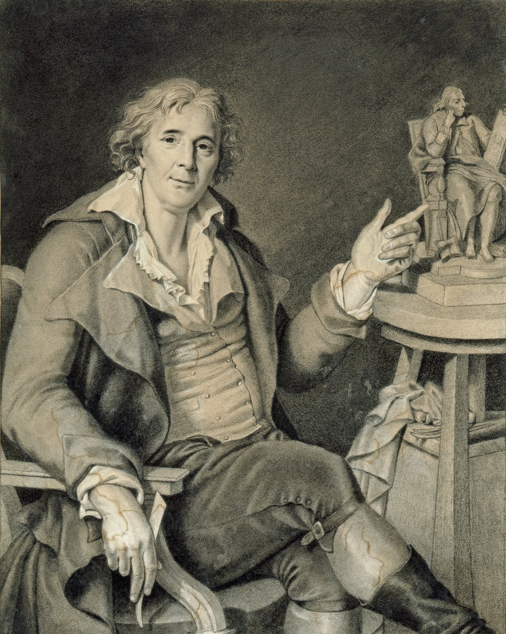 Augustin Pajoun muotokuva, 1782 tekijältä Jacques Augustin Catherine Pajou