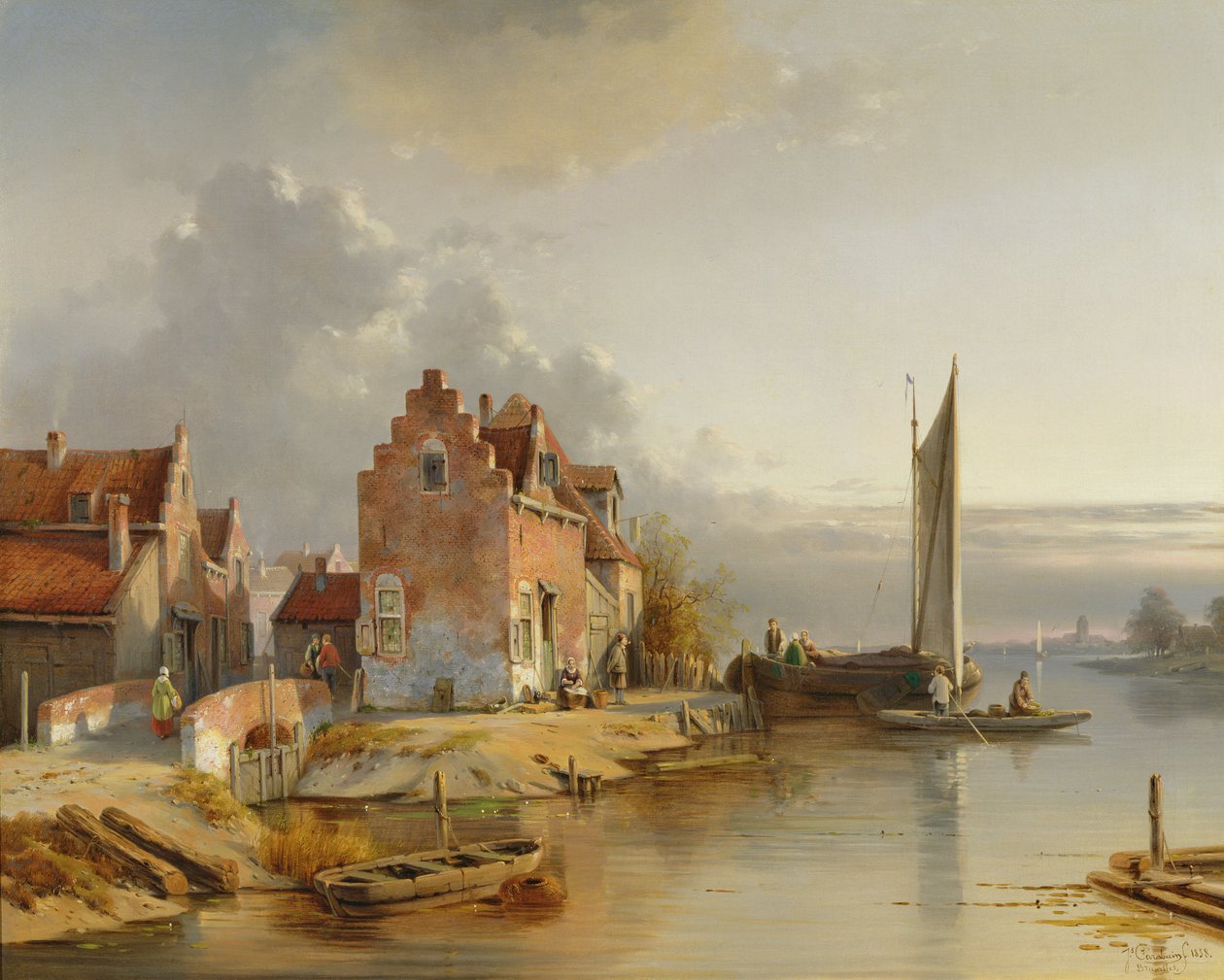 Belgian jokiranta, 1858 tekijältä Jacques Carabain