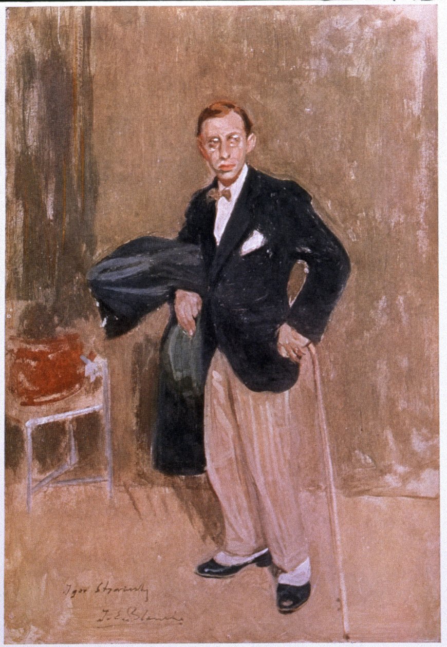 Igor Stravinsky, n. 1916 tekijältä Jacques Emile Blanche