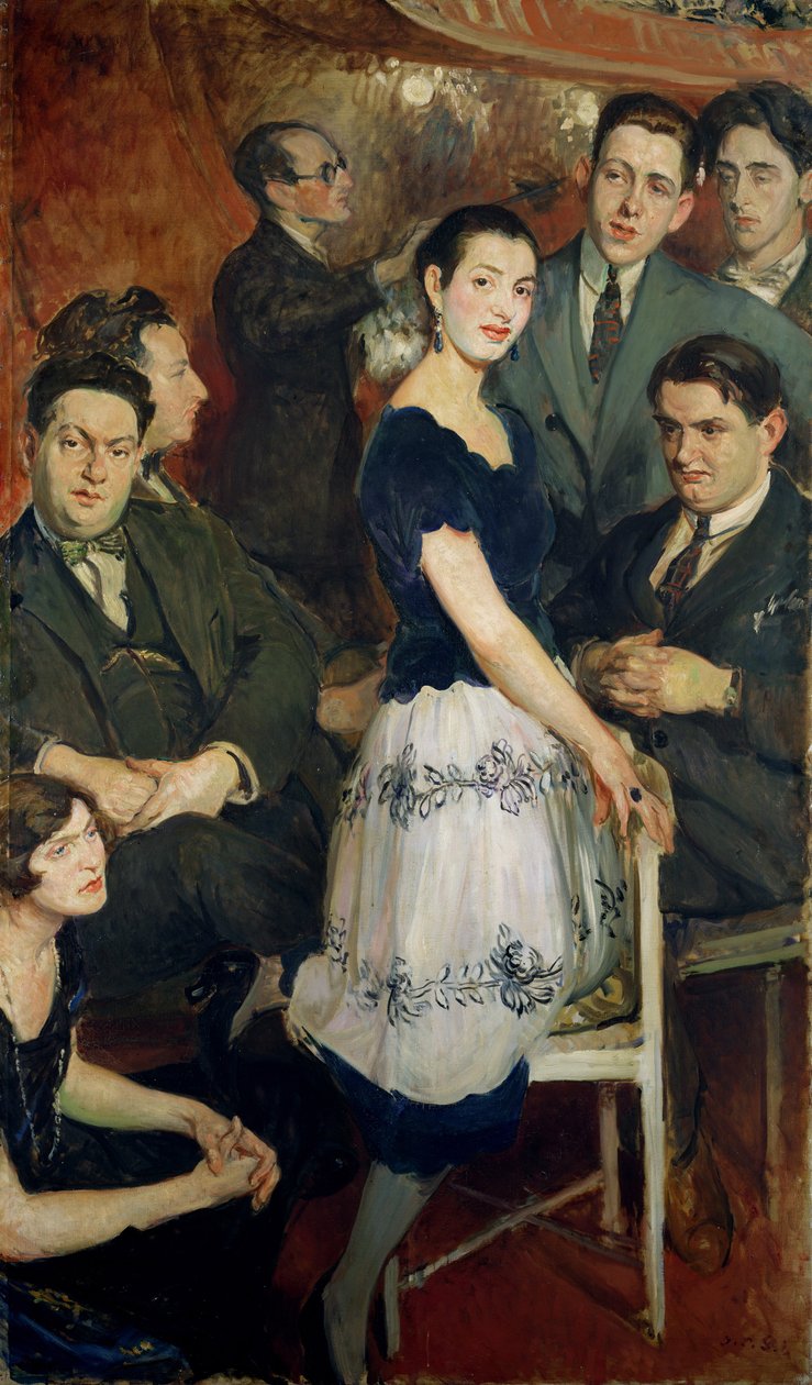 "Les Six", ryhmäkuva Jean Cocteaun tukemasta avantgarde-musiikkiryhmästä, noin 1921. tekijältä Jacques Emile Blanche