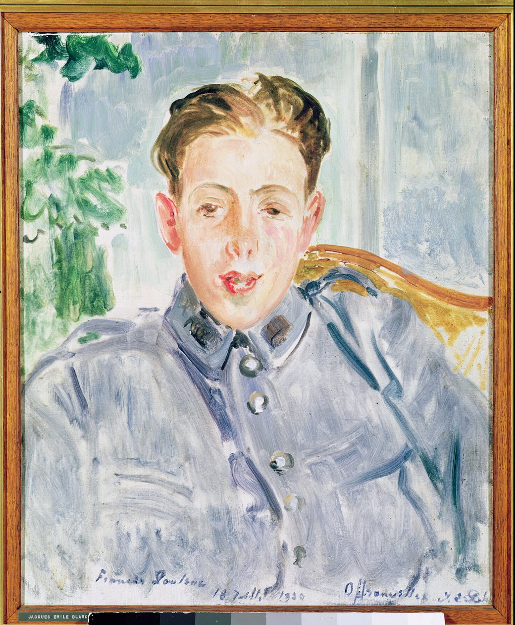 Francis Poulencin (1899-1963) muotokuva 1920 tekijältä Jacques Emile Blanche