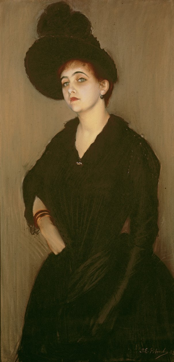 Madame Vasnierin muotokuva, 1888 tekijältä Jacques Emile Blanche