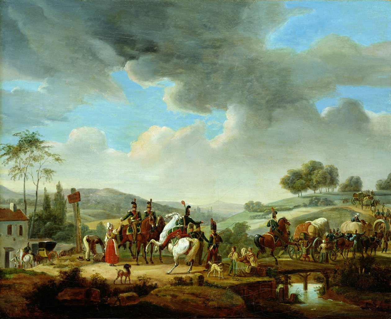 Saattue Ranskan dragoonien saattamana tekijältä Jacques Francois Joseph Swebach
