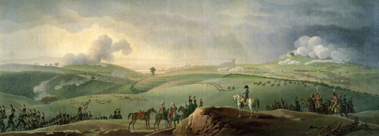Napoleon I (1769-1821) tarkkailemassa Austerlitzin taistelua, 2. joulukuuta 1805 tekijältä Jacques Francois Joseph Swebach