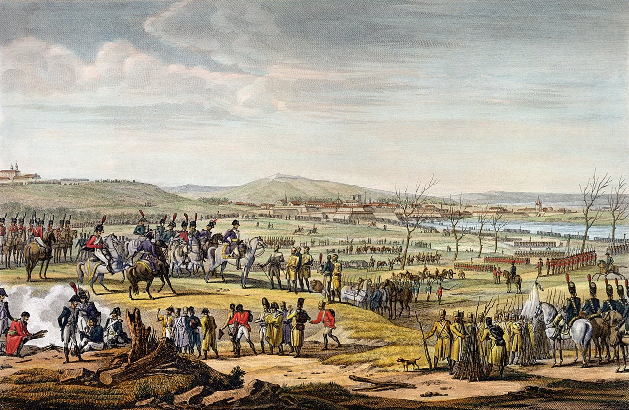 Ulmin vangitseminen, 17. lokakuuta 1805, kaiverrus Louis Francois Couche (1782-1849) (akvatinta) tekijältä Jacques Francois Joseph Swebach