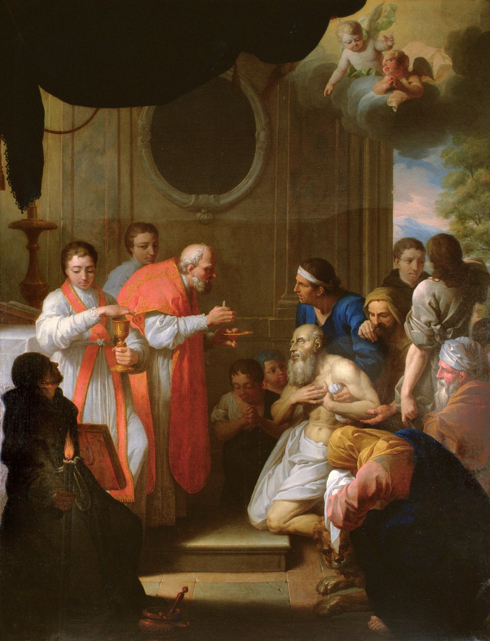 St Roch parantaa ruttoa sairastavaa tekijältä Jacques Gamelin