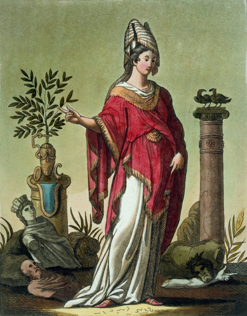 Eritrealainen Sybil tunnusmerkillä, 1796 tekijältä Jacques Grasset de Saint Sauveur