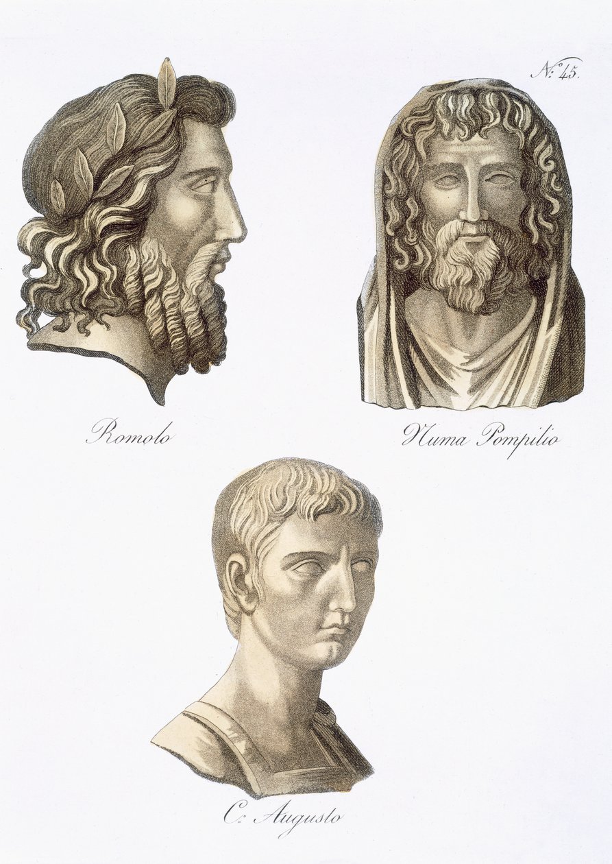 Romulus, Numa Pompilius ja Augustus, "L