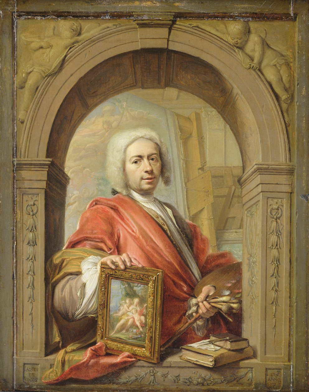 Omakuva, 1727 tekijältä Jacques Ignatius de Roore