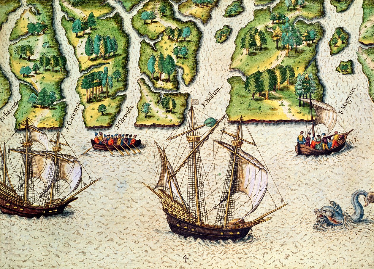 Theodore de Bryn (1528-98) kaivertama Theodore de Bry (1528-98) julkaisi Frankfurtissa vuonna 1591 Brevis Narratiosta peräisin oleva ranskalainen Discover Six More Rivers tekijältä Jacques Le Moyne