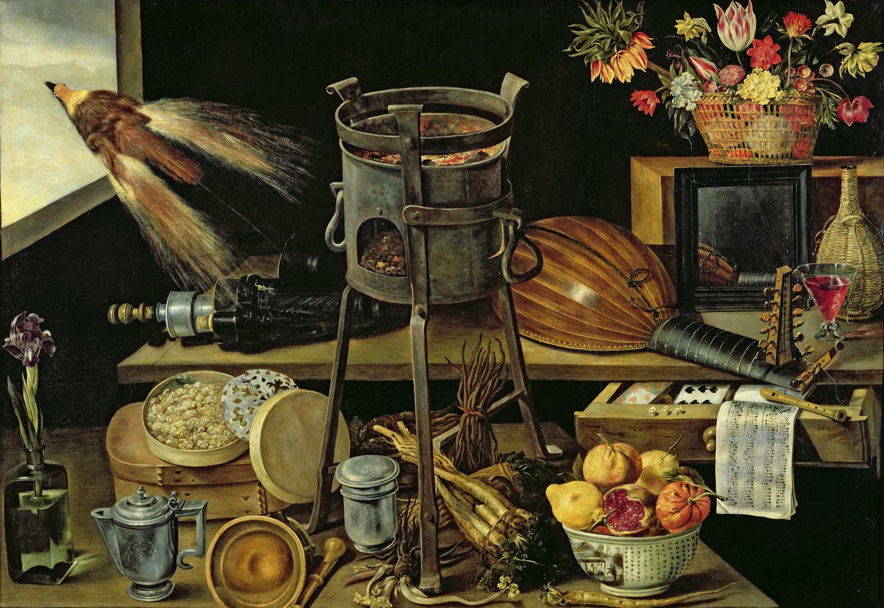 Viisi aistia, 1638 tekijältä Jacques Linard