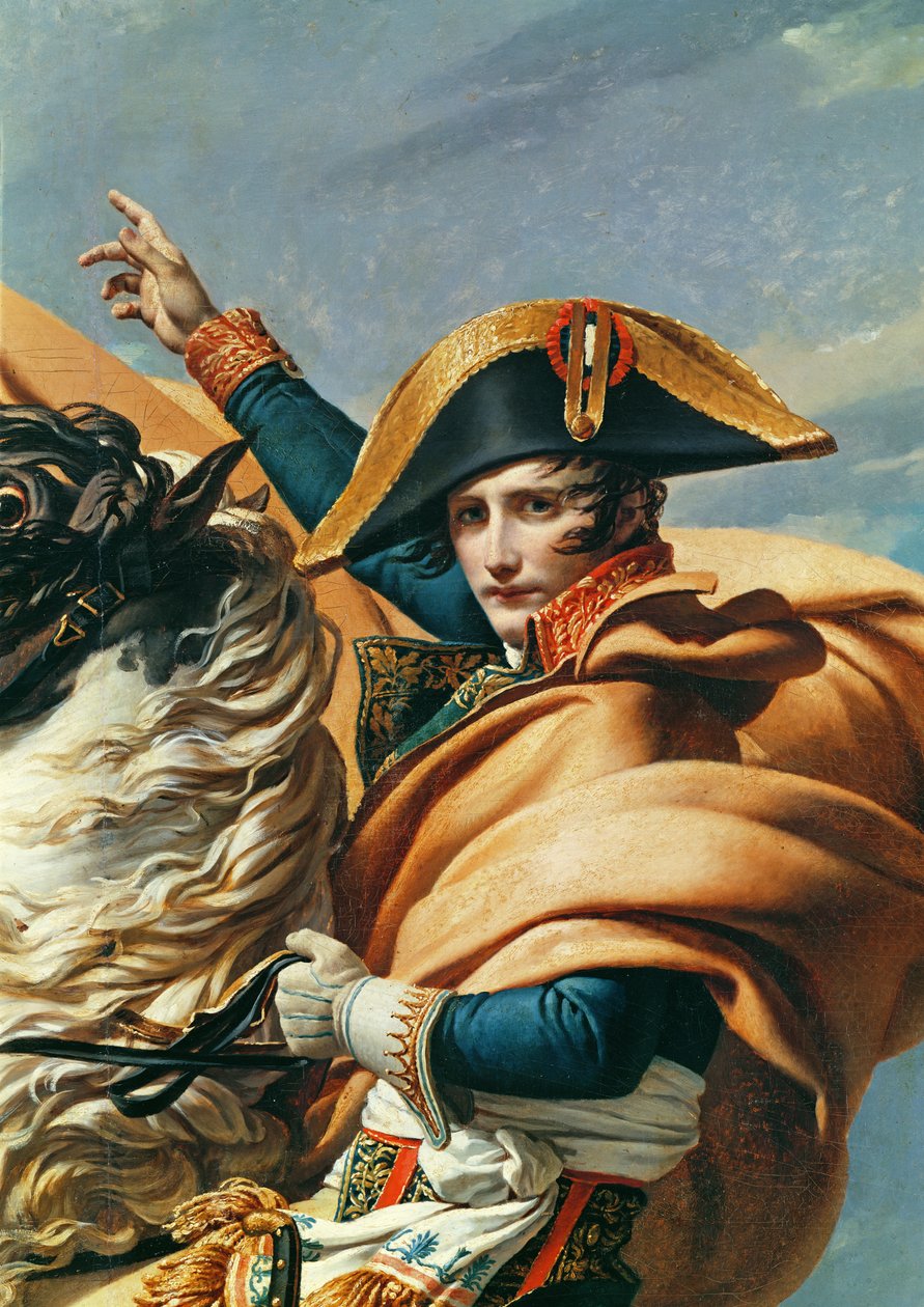Bonaparte ylittää Alpit (yksityiskohta vuodelta 18491) tekijältä Jacques Louis David