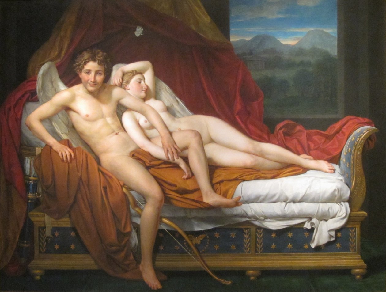 Amor ja Psyche tekijältä Jacques Louis David