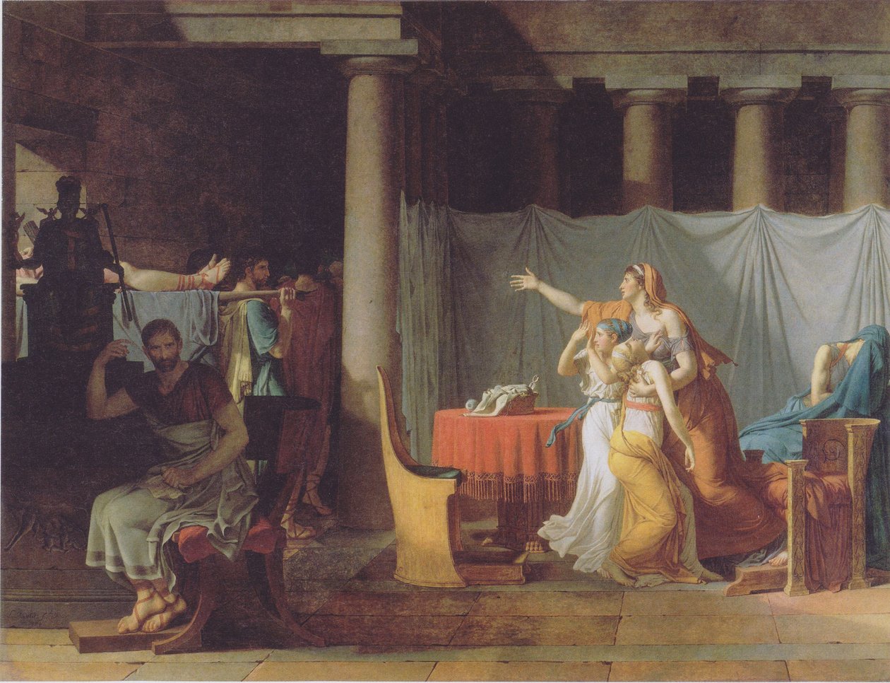 Laktoijat tuovat hänen poikiensa ruumiin Brutukselle tekijältä Jacques Louis David