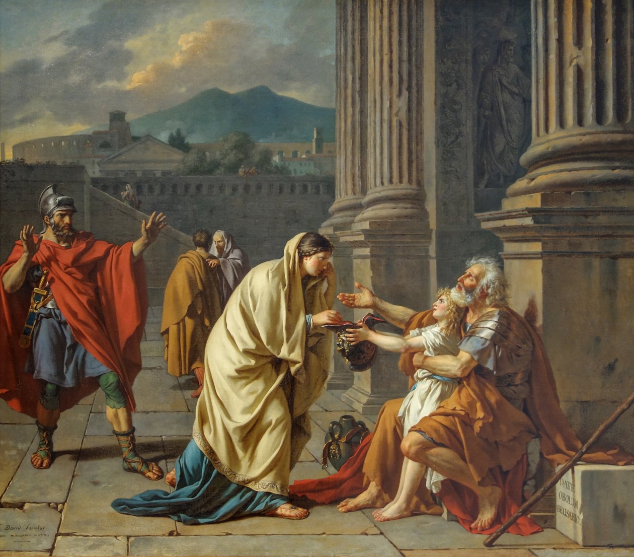 Louvre david belisaire tunnustettu tekijältä Jacques Louis David
