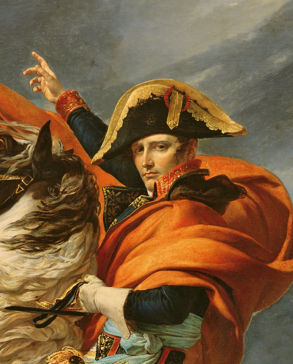 Napoleon ylitti Alpit 20. toukokuuta 1800, 1803 (yksityiskohta 101627) tekijältä Jacques Louis David