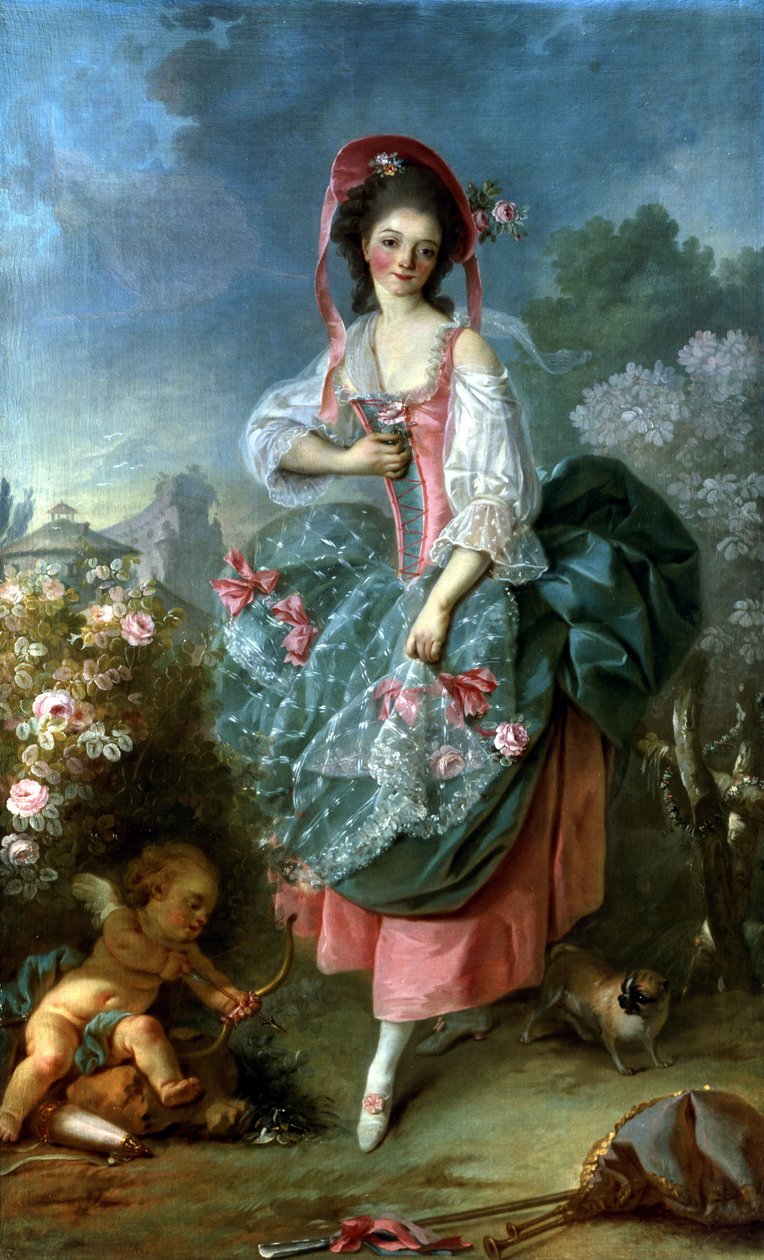 Muotokuva Mademoiselle Guimardista Terpsichorena, n. 1799 tekijältä Jacques Louis David