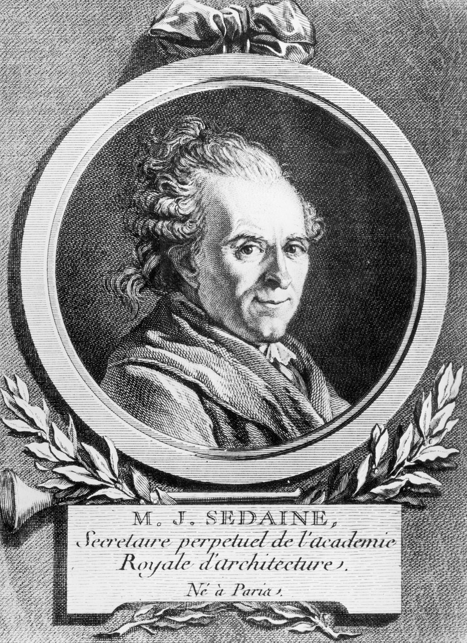 Michel-Jean Sedainen (1719-97) muotokuva, kaiverrettu Pierre Charles Levesque (1736-1812) tekijältä Jacques Louis David