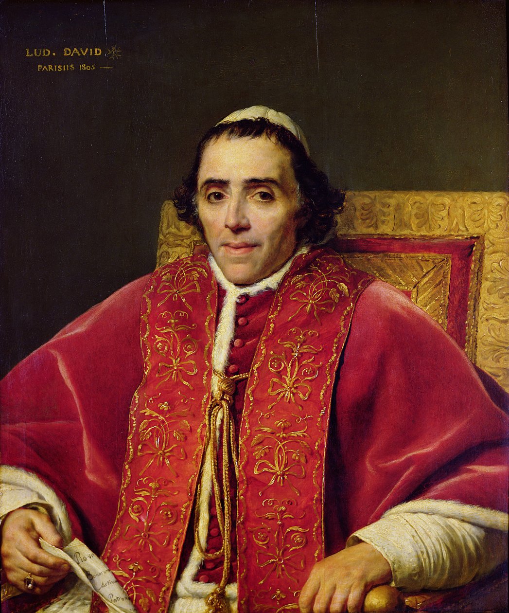Paavi Pius VII:n (1742-1823) muotokuva 1805 tekijältä Jacques Louis David