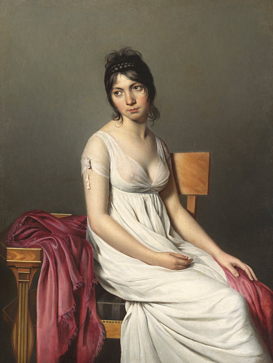 Nuoren valkoisen naisen muotokuva, n. 1798 tekijältä Jacques Louis David