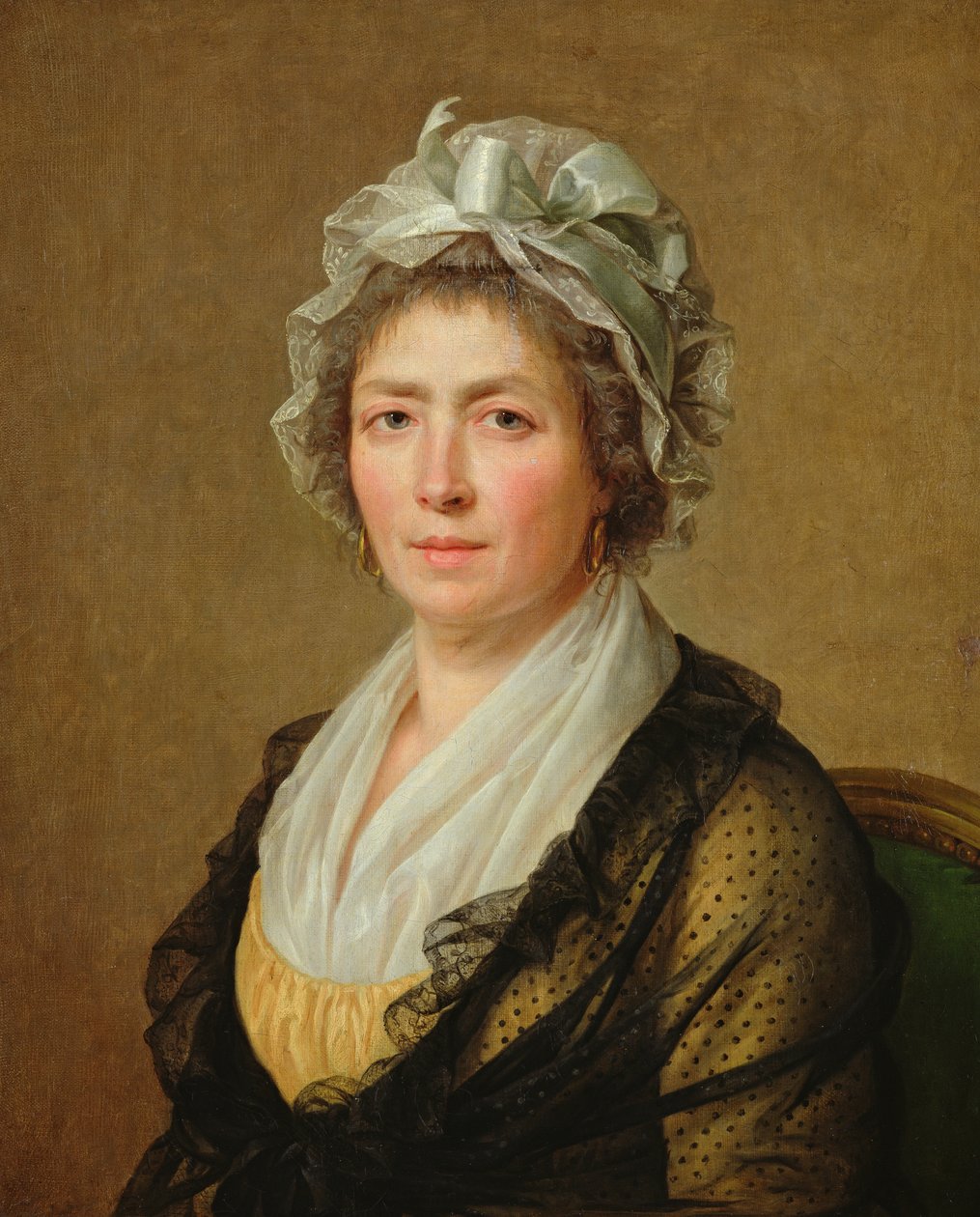 Naisen muotokuva tai taiteilijan lasten kasvattaja tekijältä Jacques Louis David