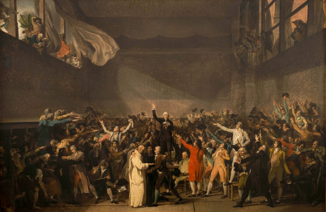 Tenniskentän vala, 20. kesäkuuta 1789, 1791 tekijältä Jacques Louis David