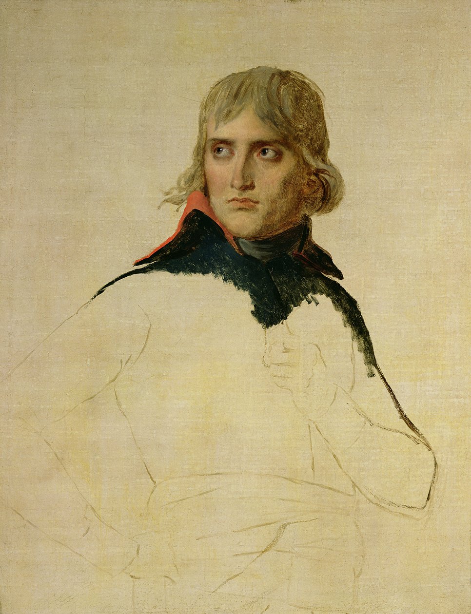 Keskeneräinen muotokuva kenraali Bonapartesta (1769-1821) n. 1797-98 tekijältä Jacques Louis David