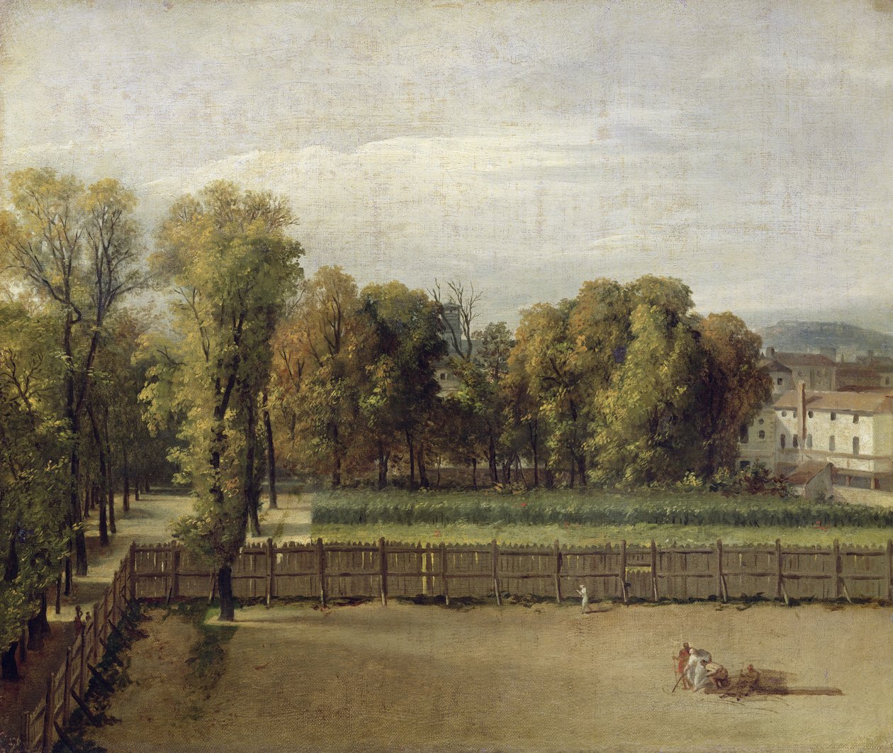 Näkymä Luxemburgin puutarhaan Pariisissa, 1794 tekijältä Jacques Louis David