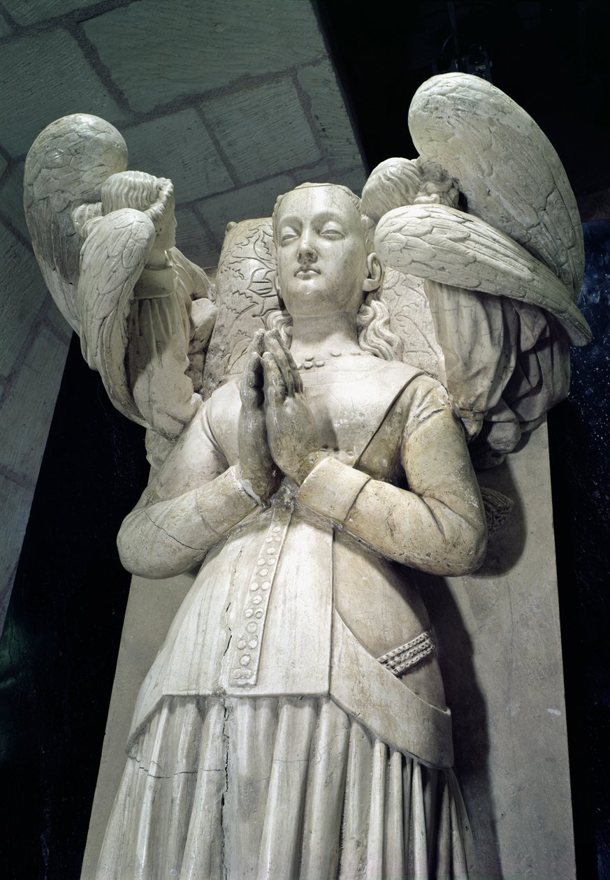Agnes Sorelin (n. 1422-1450) hauta 1450-59 (yksityiskohta) tekijältä Jacques Morel