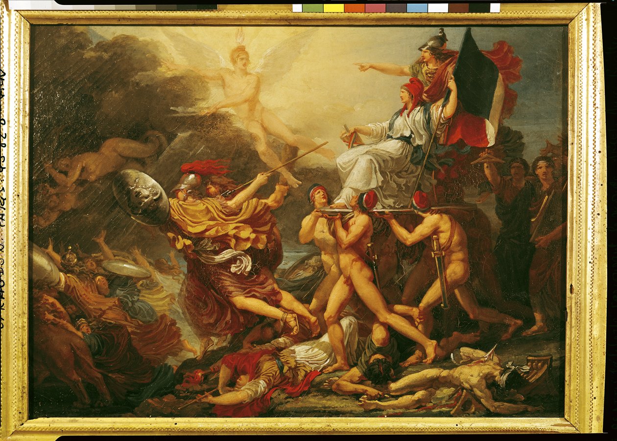 Liberty Traveling the World, 1798 tekijältä Jacques Reattu