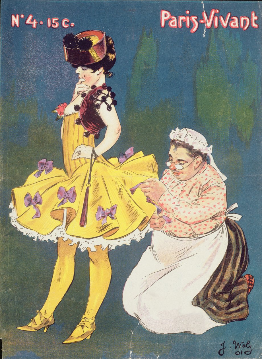 Paris-Vivant-lehden kansi, 1901 tekijältä Jacques Wely