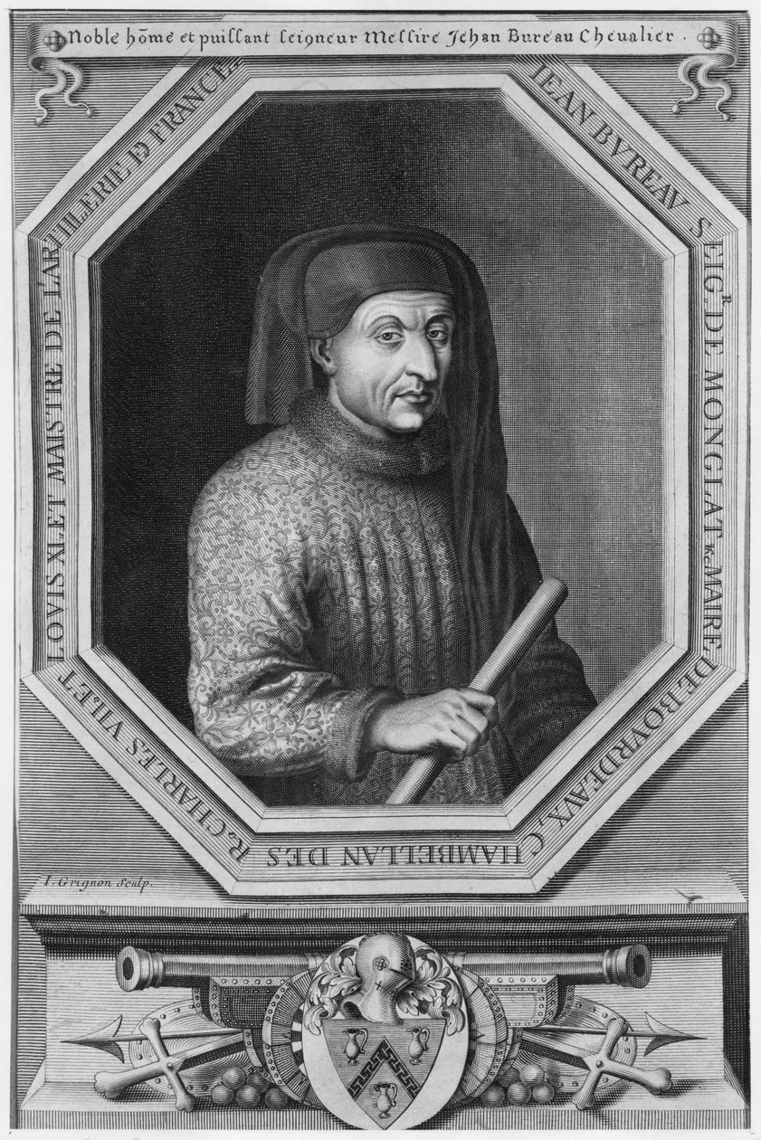 Muotokuva Jean Bureausta, Charles VII:n johtaman tykistön mestarista, Montglatin lordi, Bordeaux