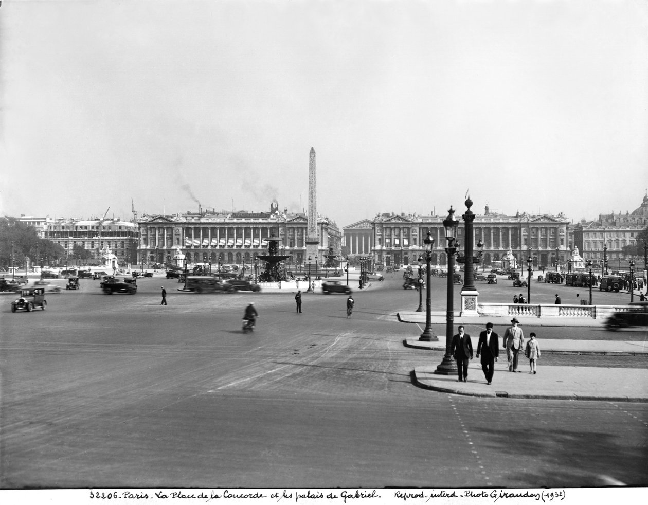 Place de la Concorde, suunniteltu vuonna 1757. tekijältä Jacques Ange Gabriel