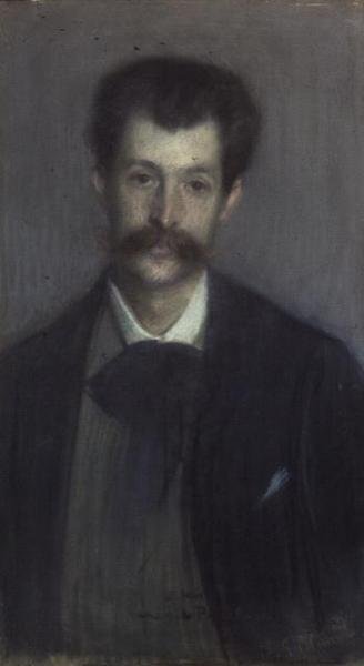 Georges de Porto-Riche (1849-1930) (pastelli) tekijältä Jacques Emile Blanche
