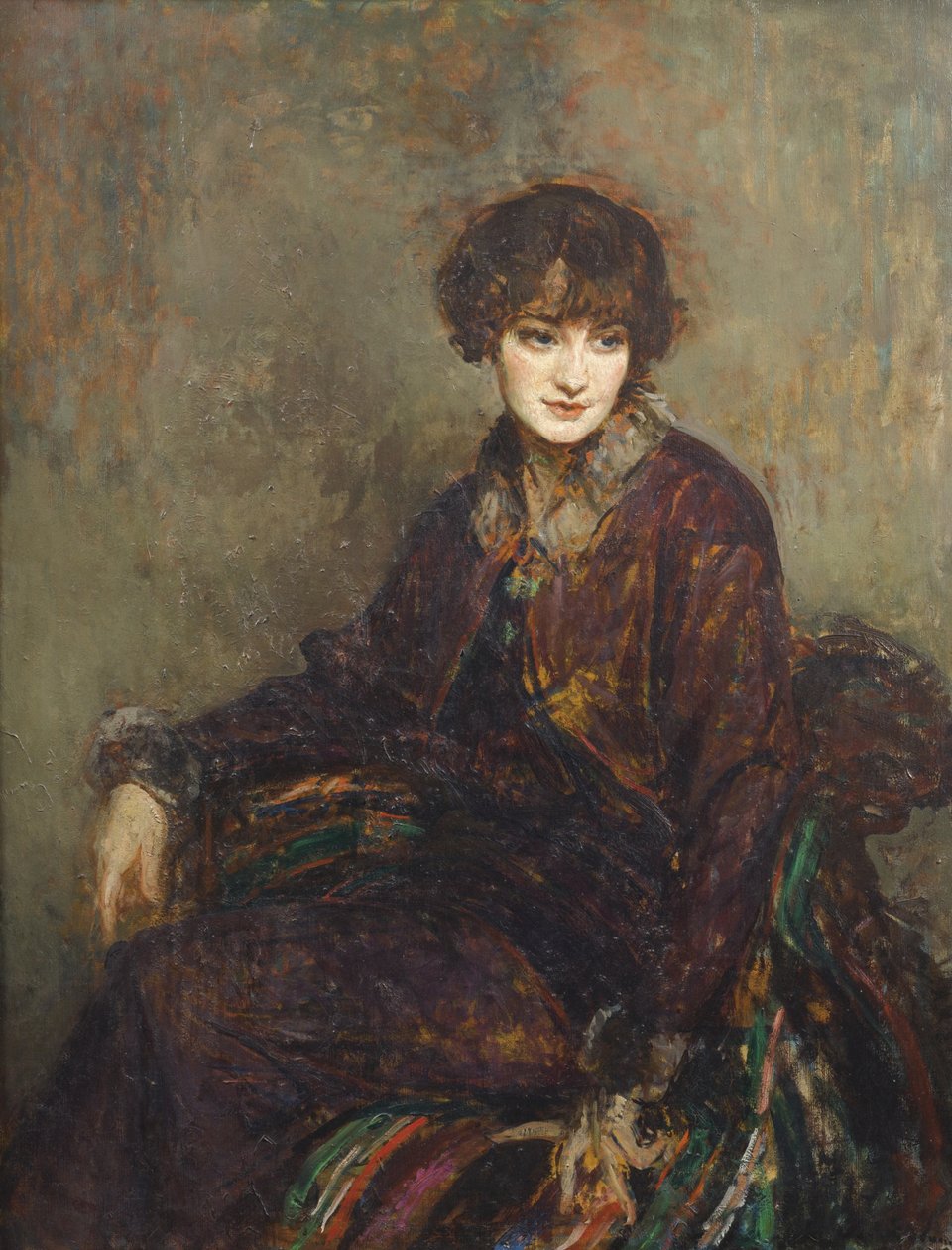 Daisy Fellowesin muotokuva, os. Marguerite Decazes de Glücksbierg (1890-1962) (öljy kankaalle) tekijältä Jacques Emile Blanche