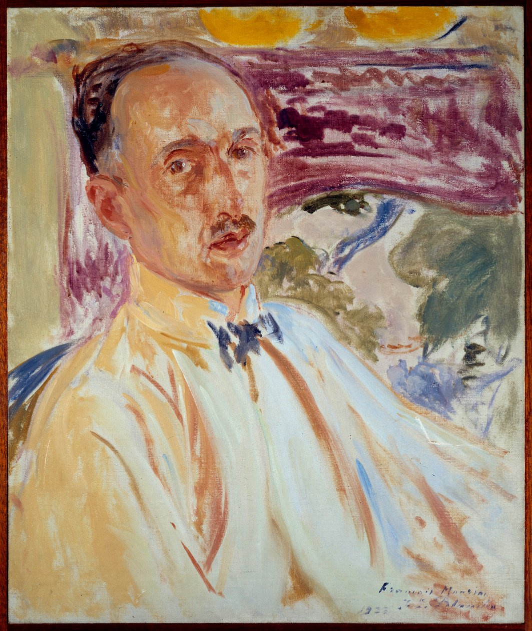 Tutkimus ranskalaisen kirjailijan Francois Mauriacin (1885-1970) muotokuvaa varten. Jacques Emilen (Jacques-Emile) Blanchen (1861-1942) maalaus tekijältä Jacques Emile Blanche